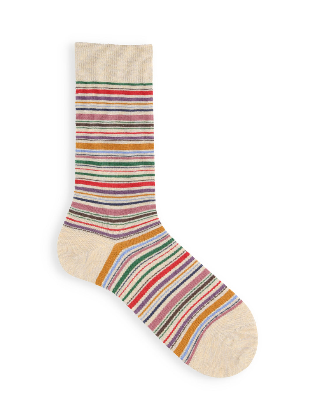 062142032 Multi-Stripe Crew Socks S
