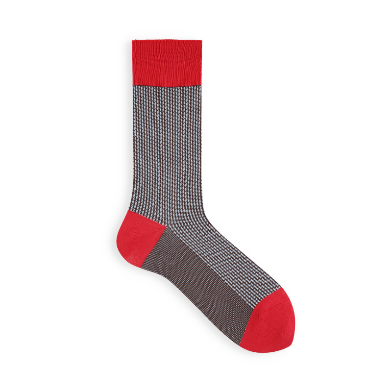 062142088 JQ Houndstooth Crew Socks M