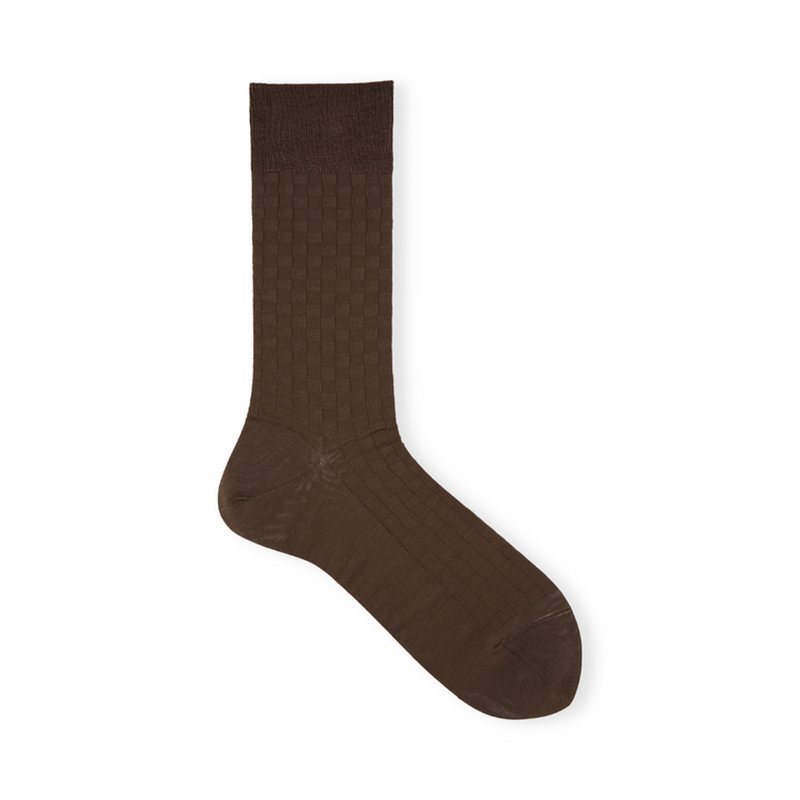 062142113 Damier Pattern Mid-Calf Socks M