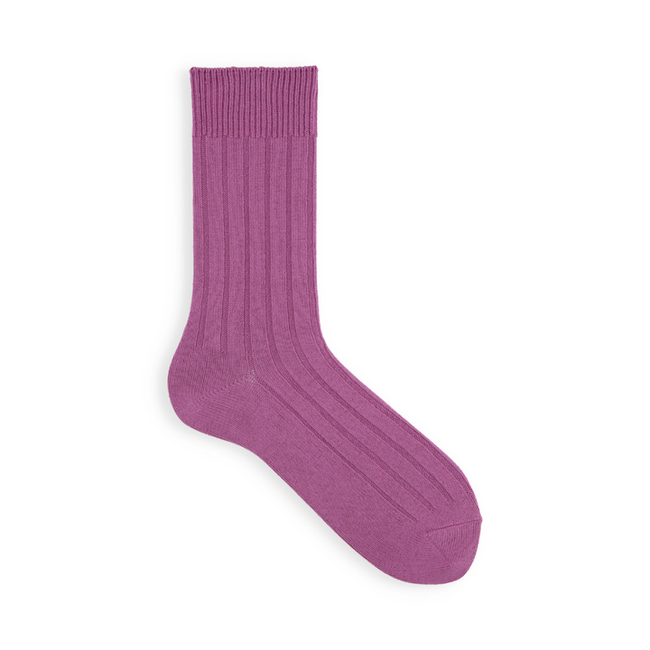 062142375 Wide Ribbed Mid-Calf Socks M