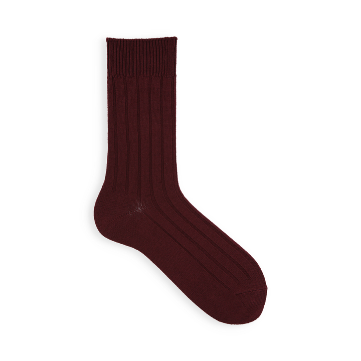 062142375 Wide Ribbed Mid-Calf Socks M