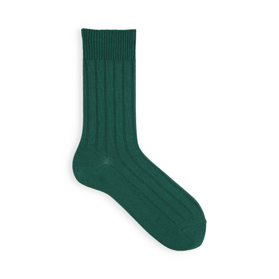062142375 Wide Ribbed Mid-Calf Socks M
