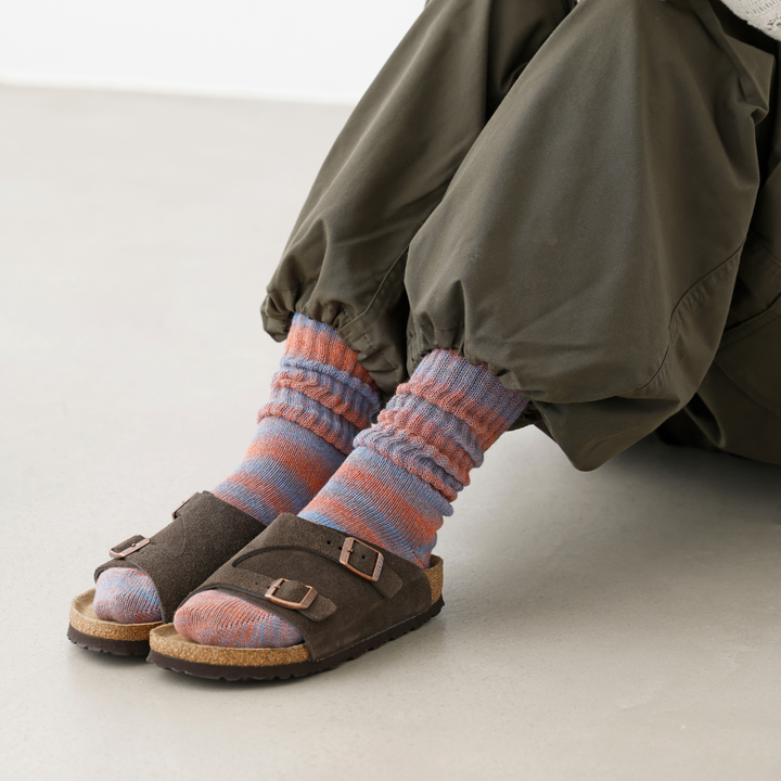 011141571 Gradient Stripe Rib Crew Socks