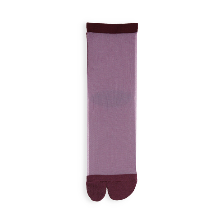 021131881 Sheer Bicolor Tabi Low Crew Socks S