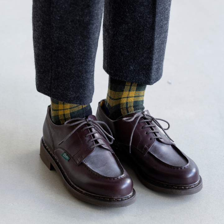 062142409 Merino Wool Tartan Crew Socks
