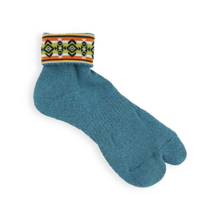 062131338 Tropical Turn Down Short Tabi Socks M