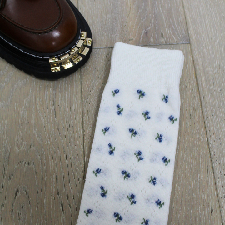 011160094 Small Flower Quarter Socks