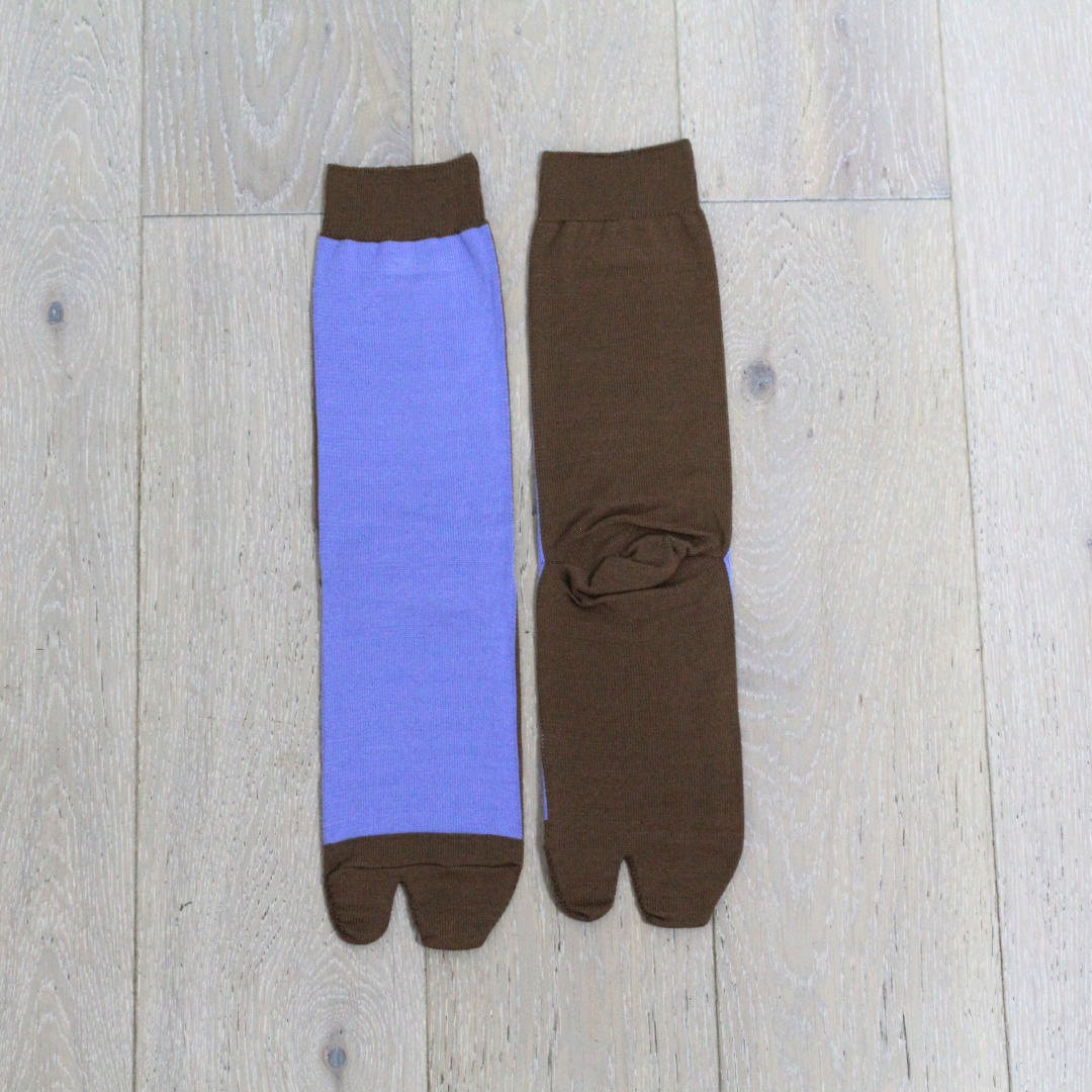 011141589 Bicolour Tabi Crew Socks S