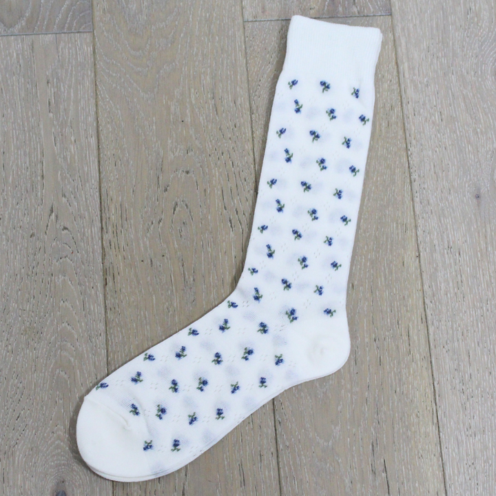 011160094 Small Flower Quarter Socks