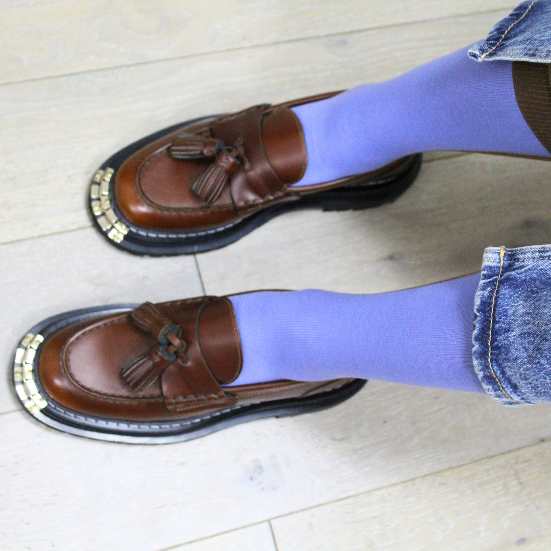 011141589 Bicolour Tabi Crew Socks S