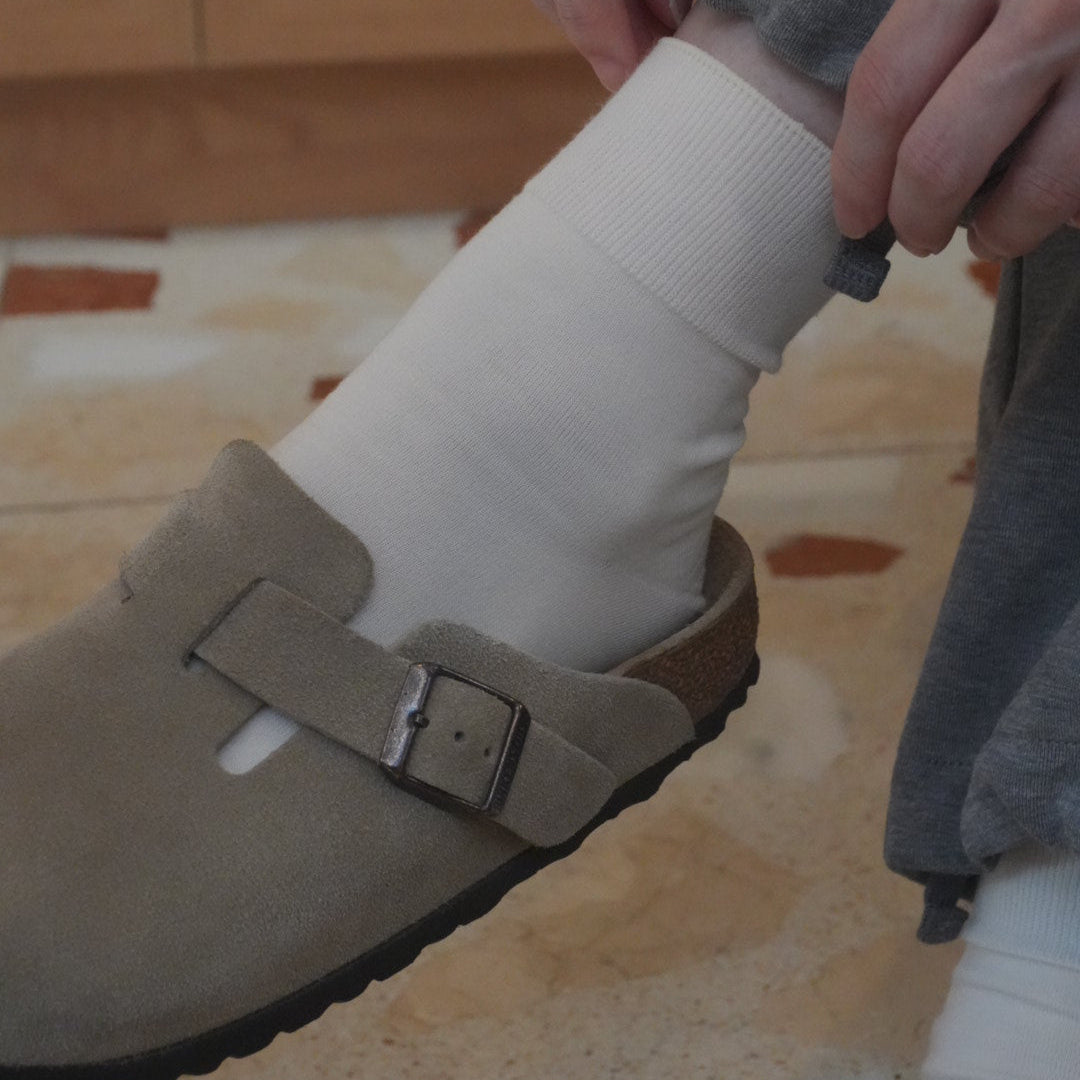 021132654 Bamboo Rayon Relaxed Low Crew Socks