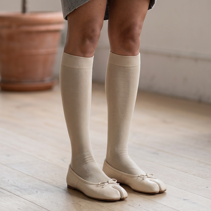 021170170 Wool Tabi Knee High Socks