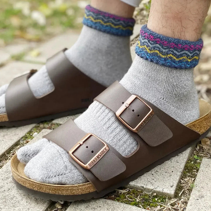 062131329 Wave Turn Down Short Tabi Socks M