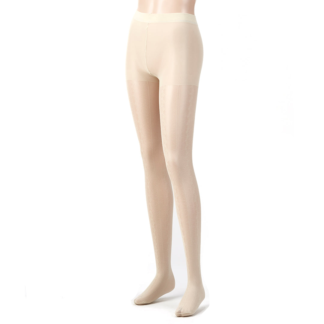 011909607 Lace Stripe Tights - Main Image